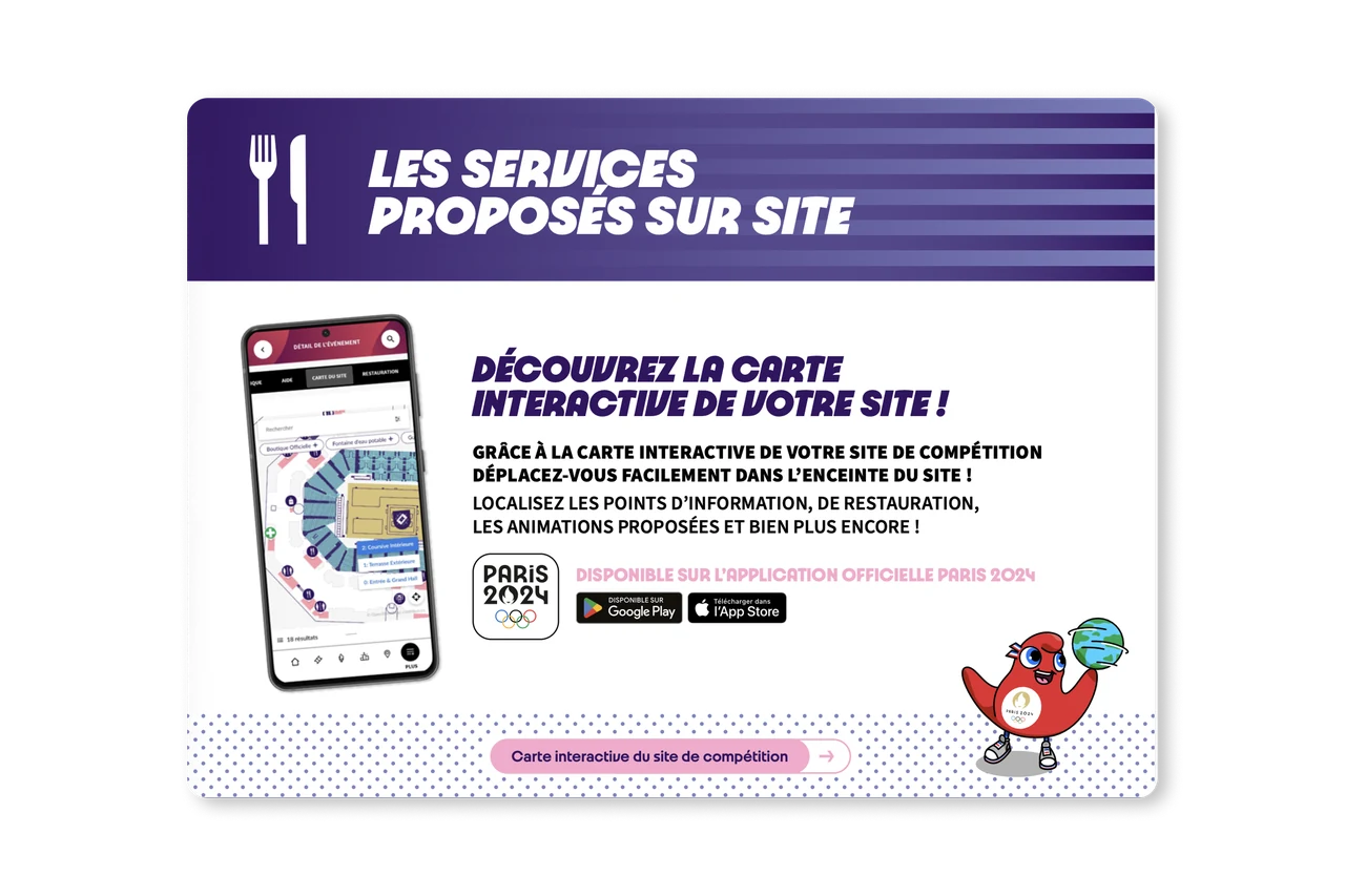 Wemap — carte officielle Paris 2024