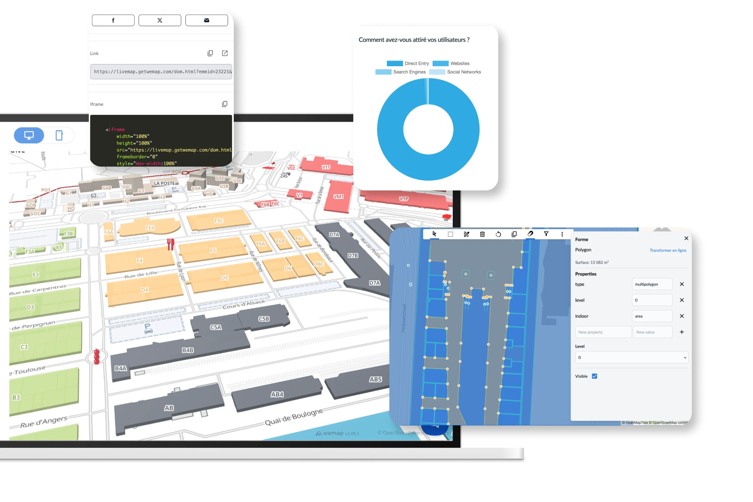 Wemap Pro — advanced management dashboard